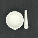 White Topping Actual Porcelain Mortar and Pestle Mixing Grinding Bowl Set  gfsf