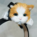 Christmas Gift Women Hair Accessories Cute Cat Headband Sweet Party Plush Lo Ew
