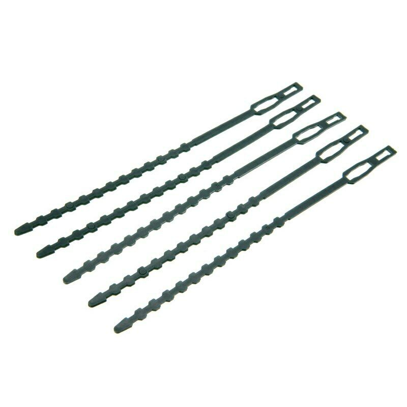 50pcs/lot Adjustable Plastic Plant Cable Ties Reusable Cable Ties for Garde