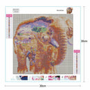 5D DIY Full Drill Square Diamond Painting Elephant Cross Stitch Mosaic Kit