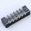 15PC/Set 6Point Auto Marine Power Distribution Bus Bar Terminal Block 600V 15A