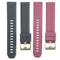 2pcs 20mm Universal Soft Rubber Silicone Skin-Friendly Sweatproof Smart Watch
