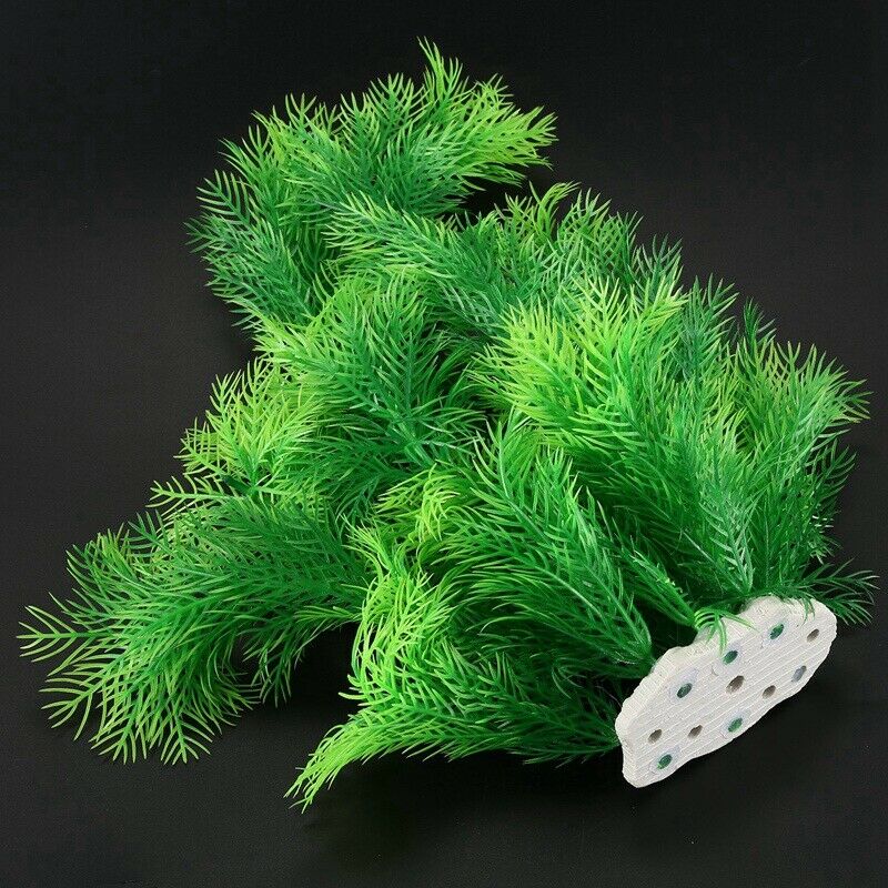 30cm artificial plants plastic for aquarium fish interior decoration N5O3