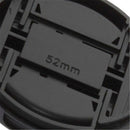52mm New Center pinch snap on Front Lens Cap Protect Cover for Canon Nikon Sony/