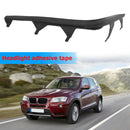 For BMW E46 4 Door 2002-2005 Left/Right Headlight Lens with Trim Cover Strip