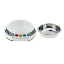 Pet Dog Feeder Cat Feeding Bowl Food Container Stainless Steel Bowl 180ml