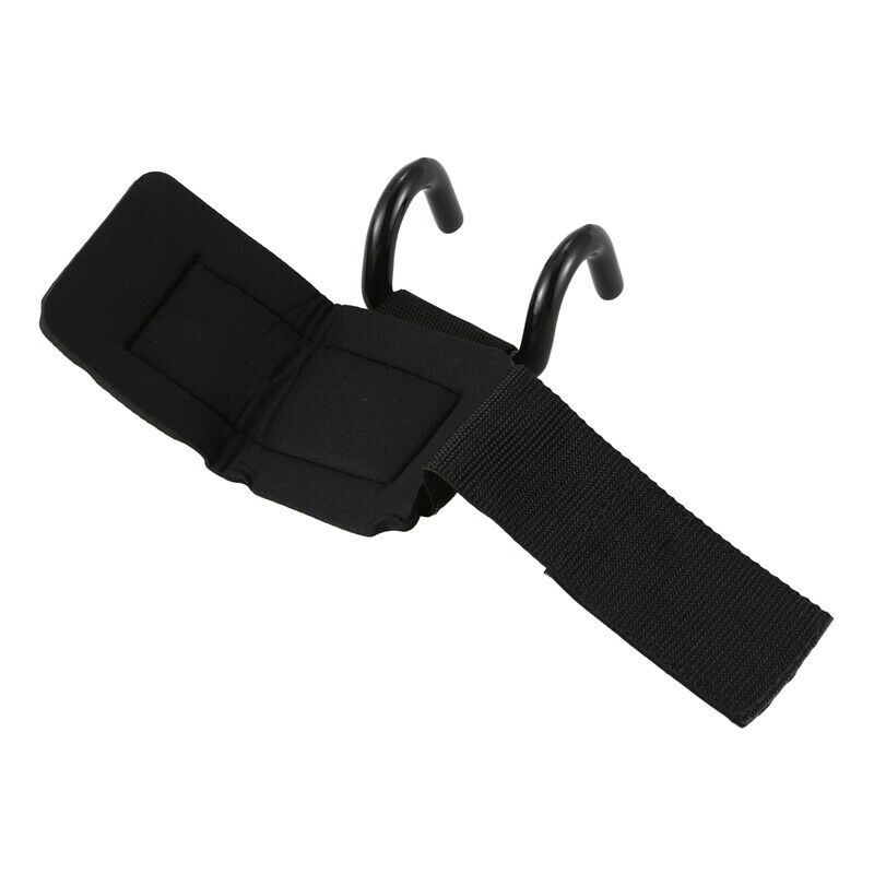 1 Pair Of Weightlifting Hook Training Gym Grip With Thick Strap Wrist Suppo O6U4