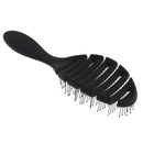 Anti-static Scalp Massage Hair Brush Comb for Curly Straight Hair Black