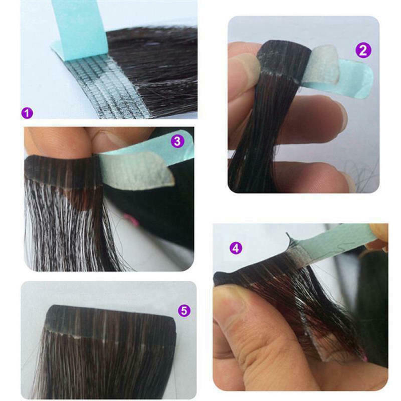 Best Quality 60pcs Pre-Cut Double Side Super Tape for Hair Extensions Skin Weft