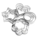 12pcs Cookie Biscuit Cutters Round Star Heart Flower Shape Molds DIY Cake De 3C
