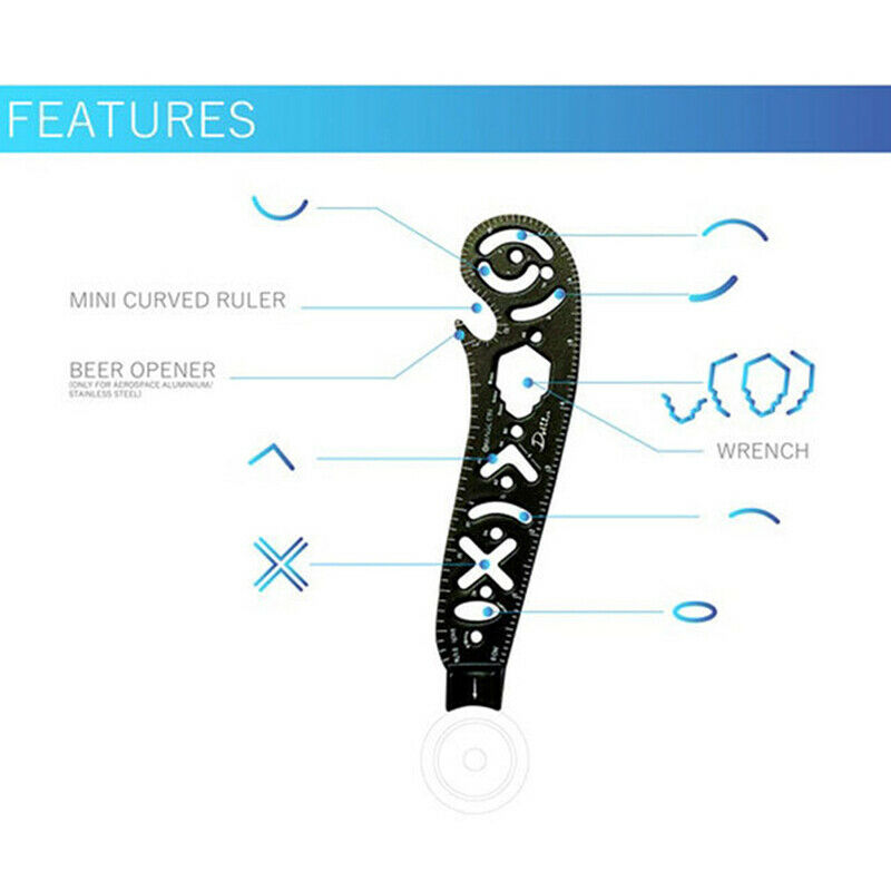 Magcon Ultimate Design Tool Mini Compass Protractor Combo-Circles Drawing To%!