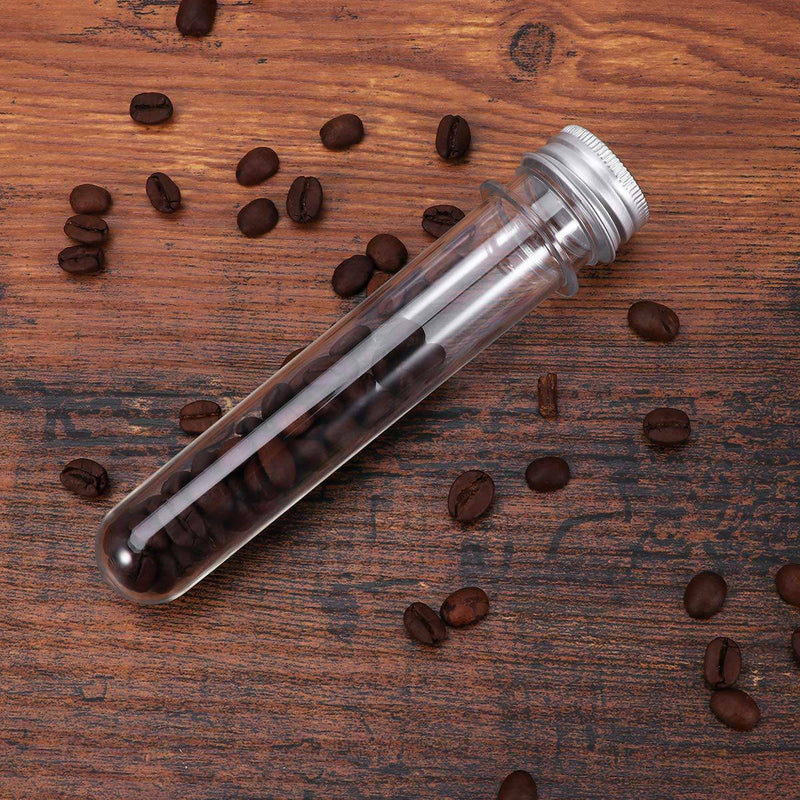 100Ml Plastic Test Tubes (25Pcs) With Cleaning Brush Transparent Storage Tu P5P2