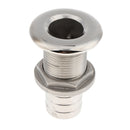 Boat Thru Hull Fitting/Drain 1 inch Hose Barb Marine 316 Stainless Steel
