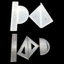 4Pcs Silicone Molds Ruler Set Square Protractor Crystal Epoxy Mold Soap Can