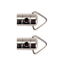 2 Pieces Chrome Large Banjo Hooks Musical Instrument Replacement Accessory