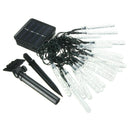 Outdoor Solar LED Lamps 3.5M 20 LED Ice Piton Lamp luces Warm White