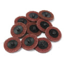 60pcs 50mm Sanding Disc 1/4" Roloc Holder Quick Roll Lock Surface Polishing
