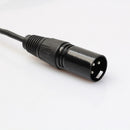 3P XLR Female Jack to Dual 2 Male Plug Y Splitter Cable Adaptor Cord 1Ft
