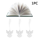 Holy Guardian Angel Alloy Bookmark Tassels Stationary Christening Gift Wedd R6W6