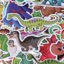 50Pcs Cartoon dinosaur mixed stickers scrapbook suitcase laptop guitar sticke OZ