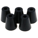 5 Pack 45x49mm Furniture Cabinet Round Rubber Case Feet Anti-Slip Circular