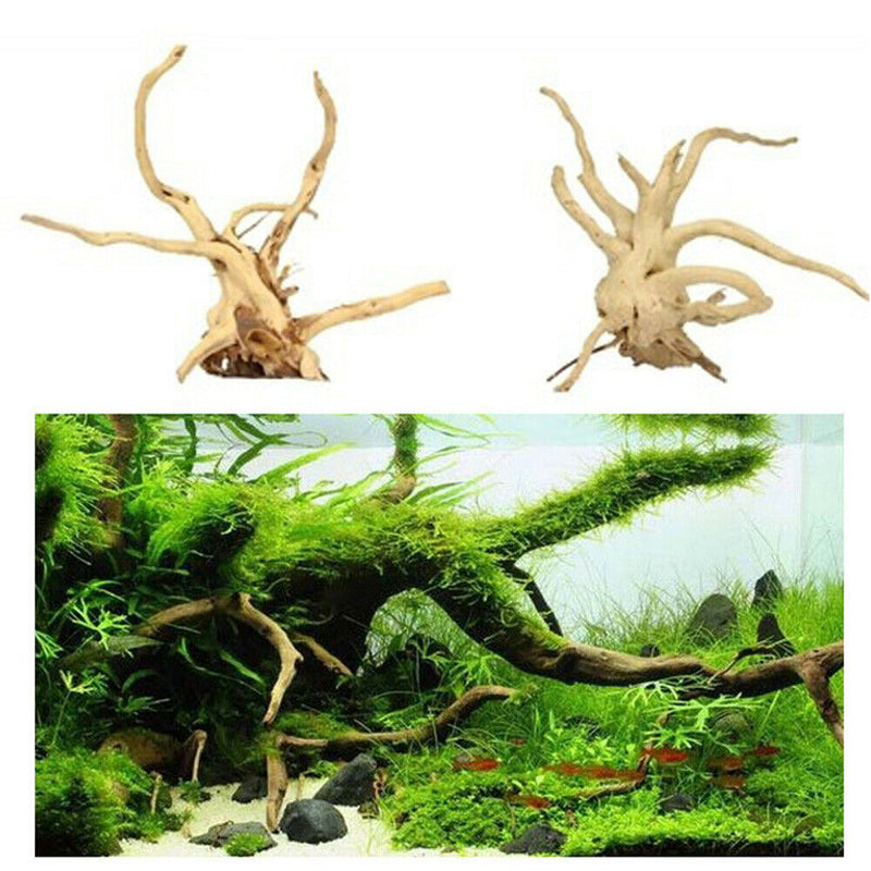 Landscape Wood Decor Driftwood Tree Aquarium Fish Tank Plant Stump Random Style