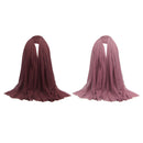 2 Pieces Jewish Elegant Soft Cotton Long Scarf