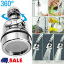 360 Degree Rotating Faucet Movable Kitchen Tap Head Water Saving Nozzle Sprayer'