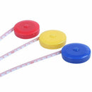 3pcs Retractable Tape Measure 150cm Rule Tailor Sewing Tape Ruler Red & Yel G4V7