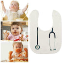 Unisex Baby Lunch Bibs Funny Cartoon Stethoscope Toddler O For Newborn Baby E4F7