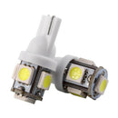 10X T10 5SMD 5050 LED Car Wedge Dashboard Instrument Panel Light Bulbs