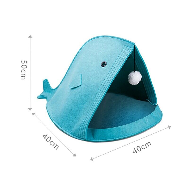 Cute Felt Pet Cat Beds Nest Dog House Basket Rabbit Pet Cave Funny Fish-Typ