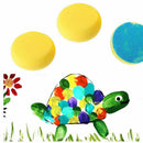 Round Paint Foam Sponge Brush Various Shaped and Sized, Watercolor Sponges