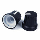 30pcs Black White Point Guitar Effect Pedal Knobs Amplifier Control Knobs H9Y2