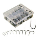 Hot 140pcs 10 Sizes Assorted Sharpened Fishing Hooks Lures Baits With Tack CDM