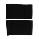 Hook Loop Closure Stretchy Team Tension Captain Armband 2pcs Black A1Z1