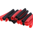 127Pcs Weatherproof heat shrink sleeving tubing tube assortment kit black glu3c