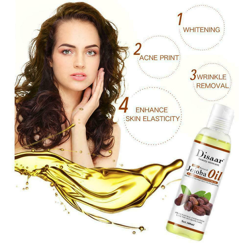 100ml HS 100% Natural Organic Coconut Oil Body Face Oil New Massage Repair P1C0