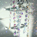 Crystal Prisms Wind Chimes Hanging Chandelier Chimes Home Hanging Decoration Hn