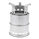 Stainless Steel Stove, Compact Structure Perfect for Survival, Camping, Hunting