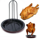 Upright Chicken Roaster Rack Non-stick Barbecue Grilling BBQ Accessories Ea Gw