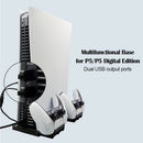 2 in 1 Game Console Vertical Stand for Sony PS5 Dual Controller Charger
