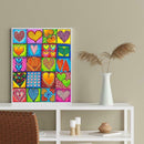 5D DIY Full Drill Diamond Painting Heart Cross Stitch Mosaic Craft Kits