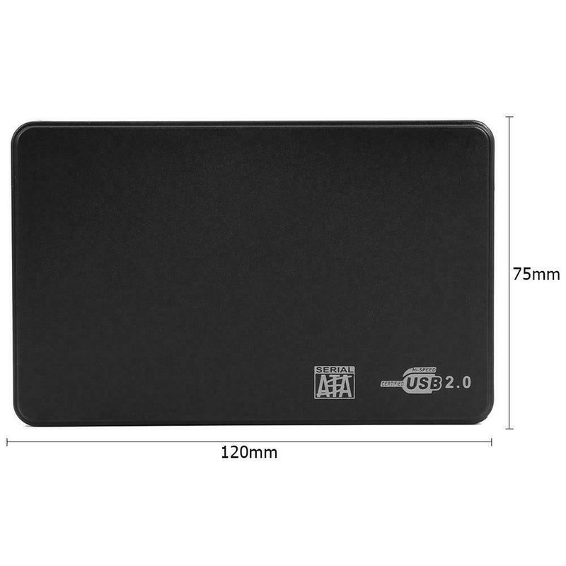 2.5 inch Hard Drive Box SATA USB2.0 HDD Case External Hard Disk Enclosure for PC
