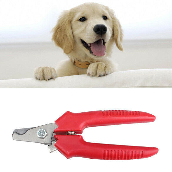 Pet Nail Trimmer Red Pet Dog Toe Care Nail Grooming Trimmer Clipper