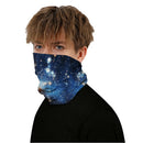 3Pcs Cycling Face Cover Starry Sky Guard Balaclava Headscarf Breathable Soft