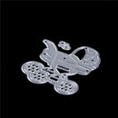 Baby Carriage Metal Cutting Dies Stencils for  Scrapbooking Card Making JR