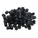 Rubber Furniture Crutch Feet Stool Chair Leg Tips Pads 100Pcs Black S5E3
