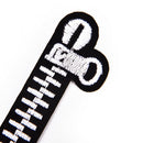 Zipper Embroidered Patch Iron on Sewing Applique Fabric Clothes DIY Decora lj