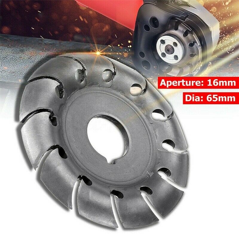 12 Teeth 16mm Multifunctional High Hardness Wood Carving Disc Angle Grinder W5V7